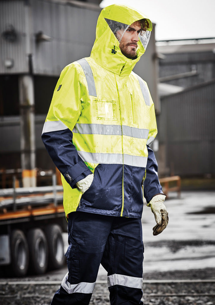 Syzmik | Mens Hi Vis 4 In 1 Waterproof Jacket | ZJ532