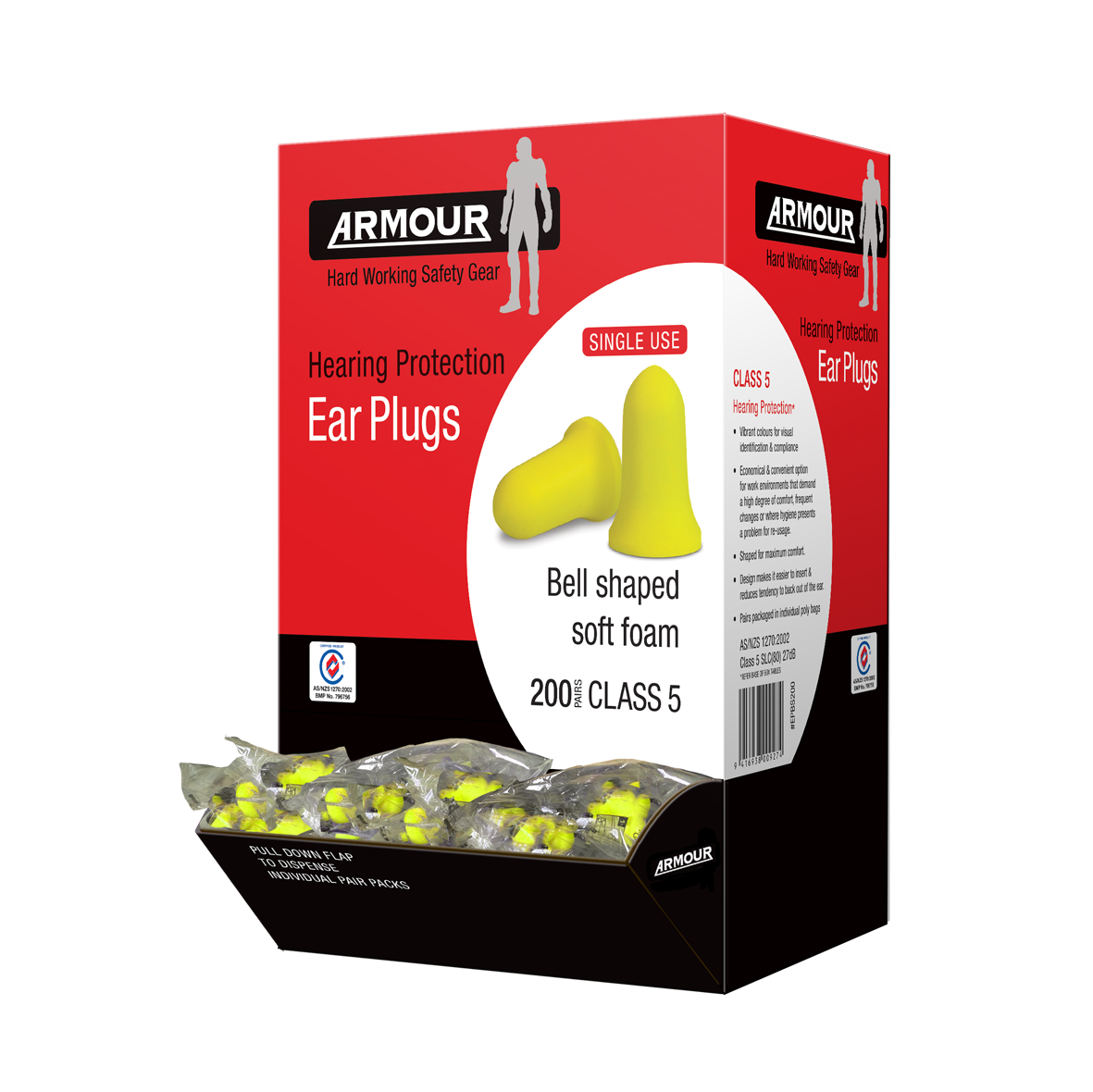 Armour Bell Ear Plug Uncorded - Class 5 | EPBS200