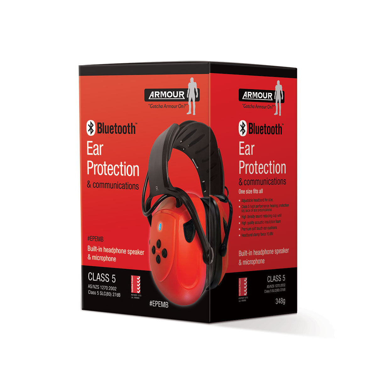 Armour Electronic Bluetooth Earmuff - Class 5 | EPEMB
