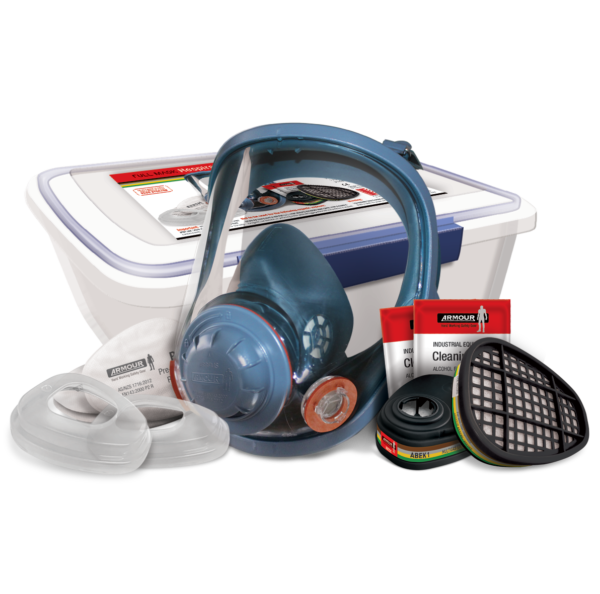 Armour Full Face Mask & Organic Multi Gas Cartridge Kit (A1B1E1K1) | RRFM73CKIT