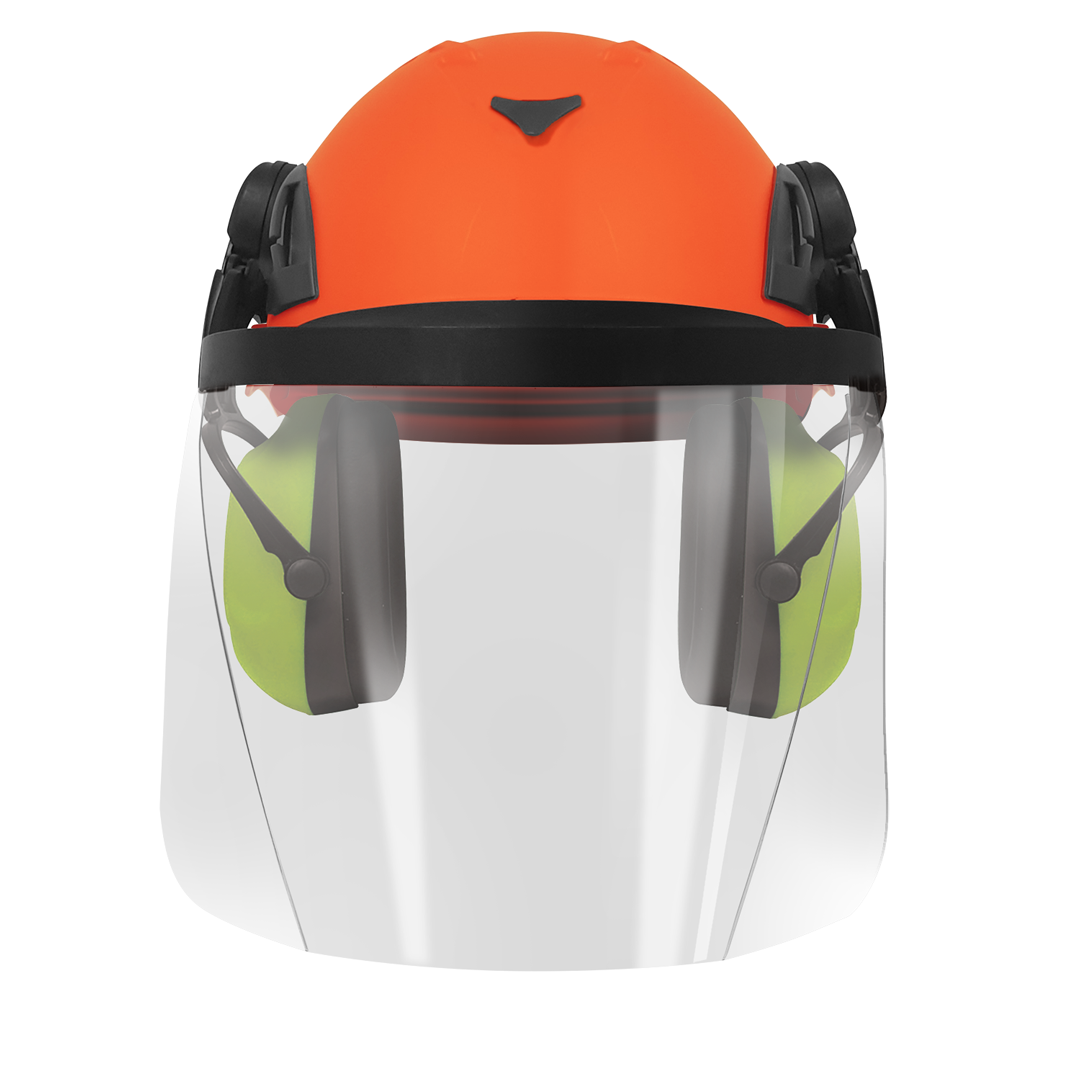 Armour | Hellberg Climbing Helmet Earmuff & Clear Visor Kit - EN12492 | HPHFCKCV