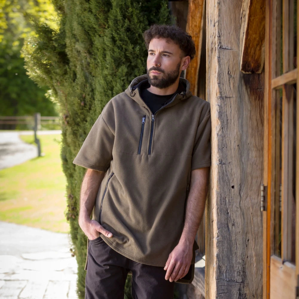 Cloke | Short Sleeved - Hauroko Windproof Fleece Style | HWFS