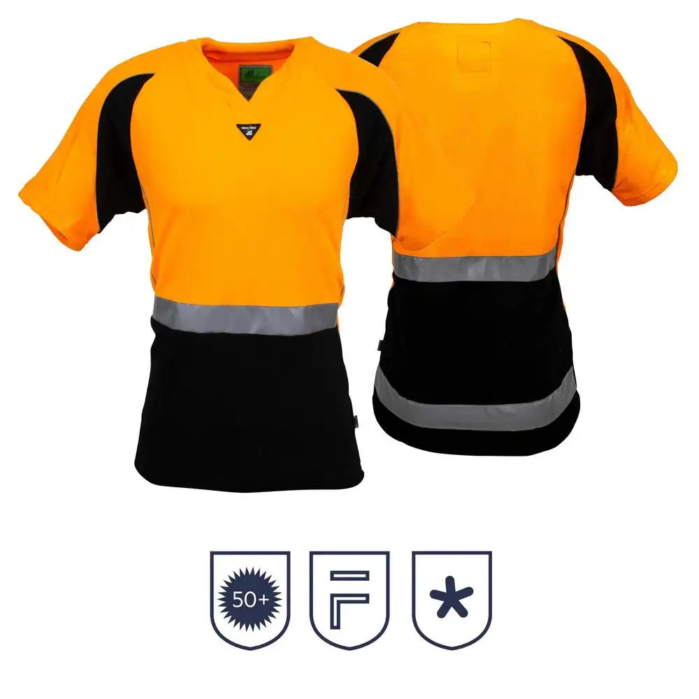 Hi Vis Fleece Tee | Orange/Black or Yellow/Navy with Tape