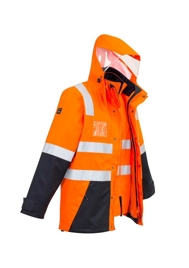 Syzmik | Mens Hi Vis 4 In 1 Waterproof Jacket | ZJ532