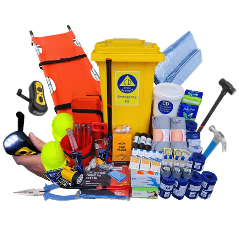 GOOD-2-GO Civil Defence Survival Kit – 240L Wheelie Bin (Supports up to 55 People)