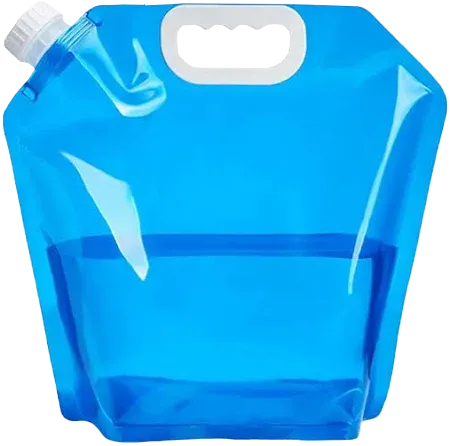 10L Foldable Water Bag/Container blue