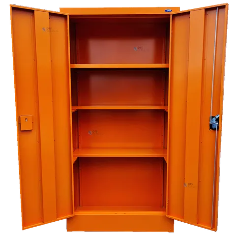 Civil Defence Medium Empty Orange Cabinet 1800 (H) x 1000 (W) x 460 (D)cm