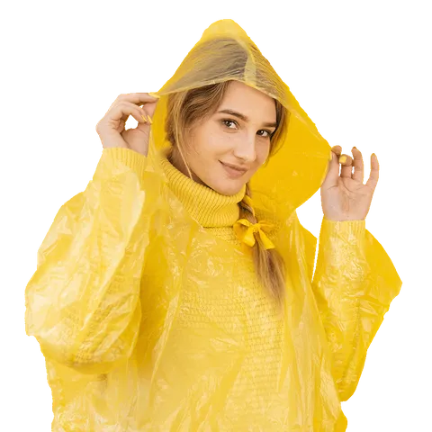 Emergency Poncho - Disposable light weight one size fits most
