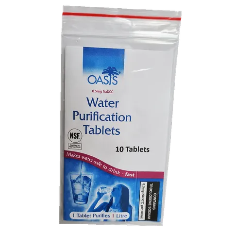 Water Purification Tablets pack of 10 or 50