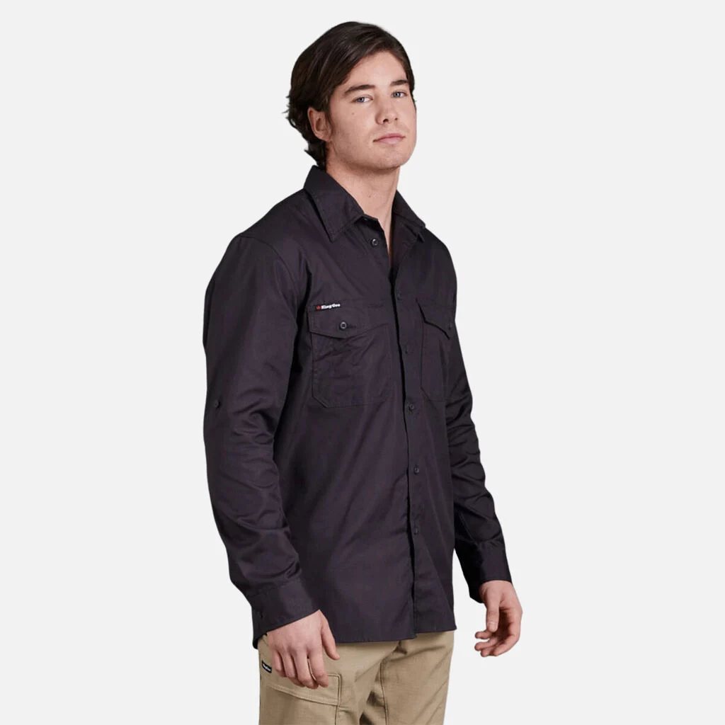 King Gee | Workcool 2 Lightweight Ripstop Long Sleeve Work Shirt | K14820