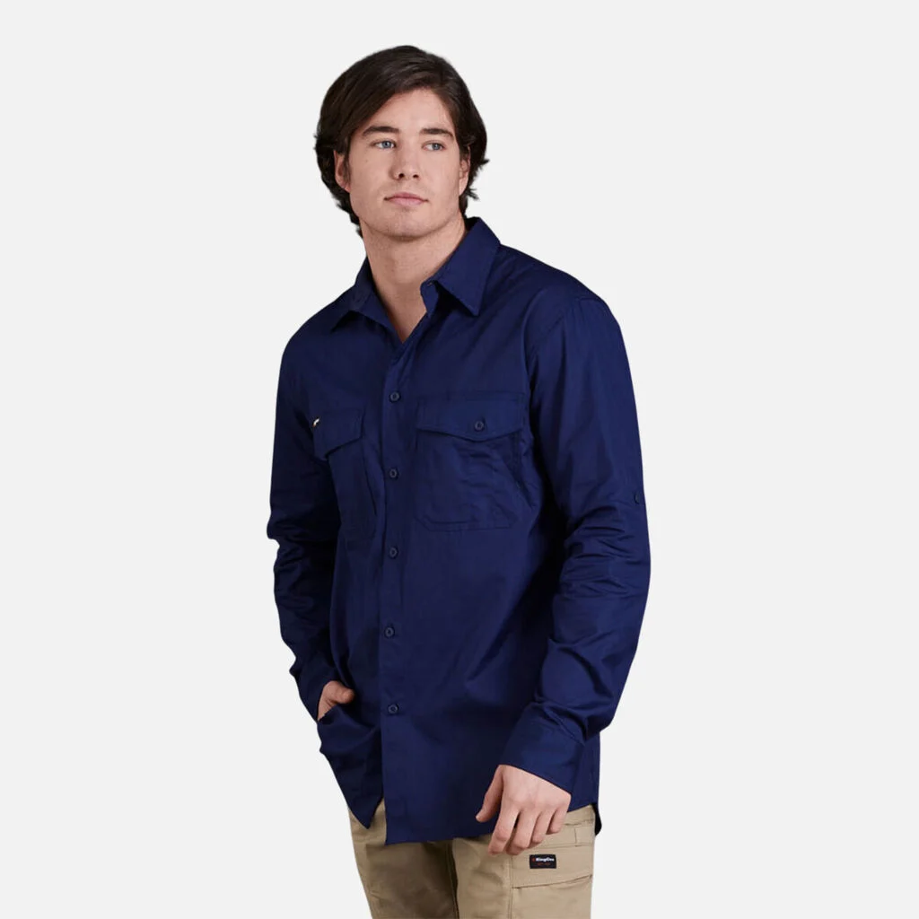 King Gee | Workcool 2 Lightweight Ripstop Long Sleeve Work Shirt | K14820