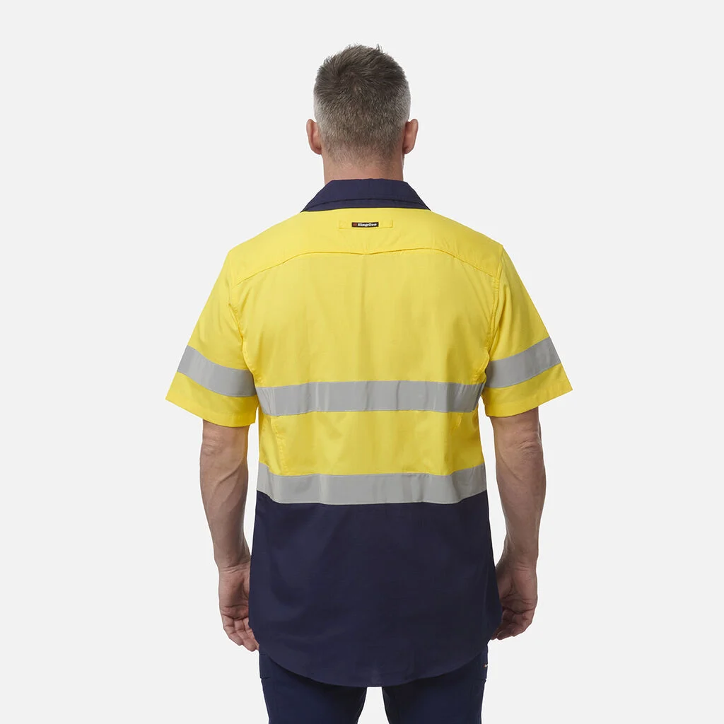 King Gee Workcool 2 Hi Vis Reflective Short Sleeve Shirt