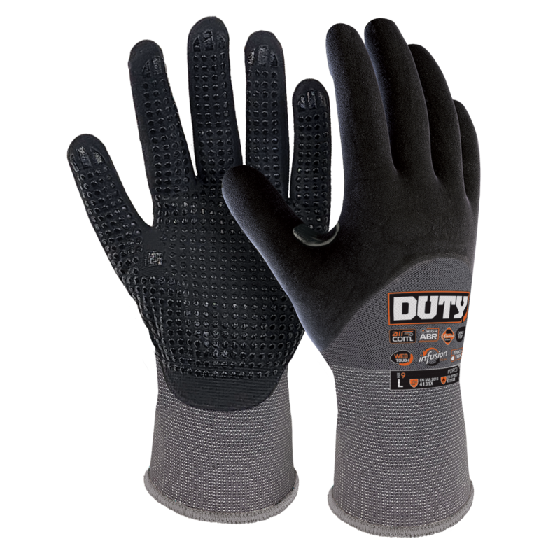 Duty Infusion Half Coat Dot Grip Glove | Pack of 12 | DHCD