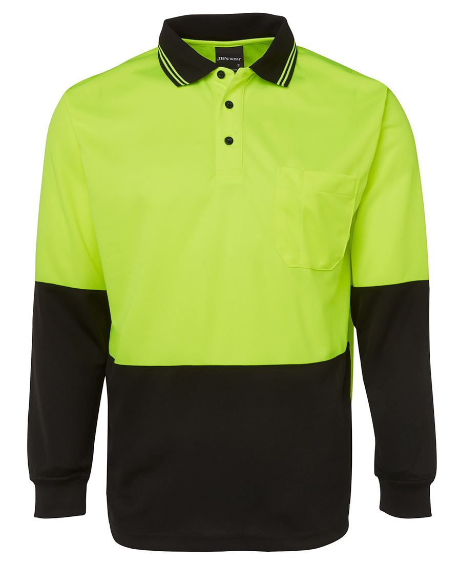 JB's Wear |  Hi Vis L/S Traditional Polo | 6HVPL