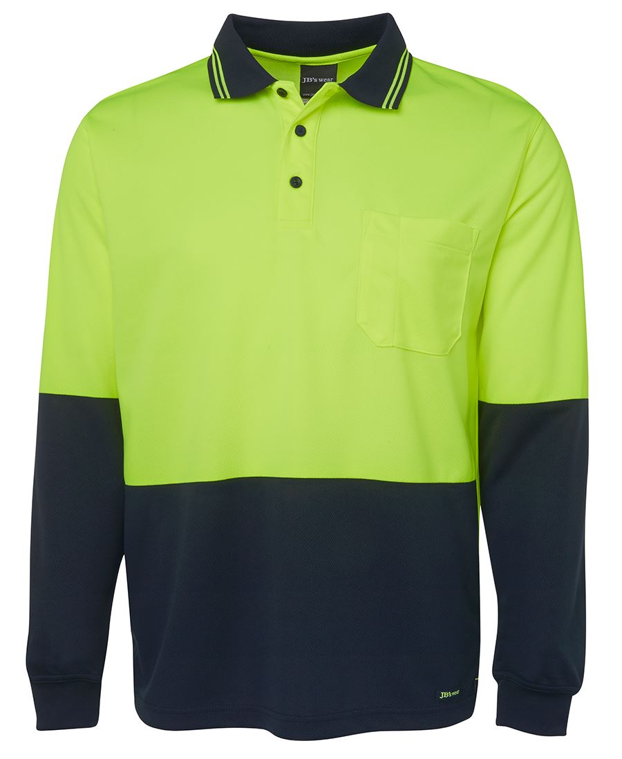 JB's Wear |  Hi Vis L/S Traditional Polo | 6HVPL
