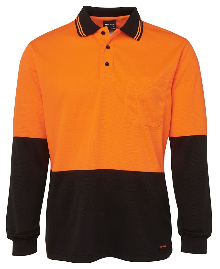 JB's Wear |  Hi Vis L/S Traditional Polo | 6HVPL