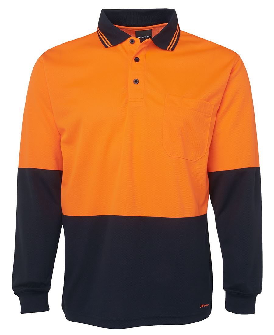 JB's Wear |  Hi Vis L/S Traditional Polo | 6HVPL