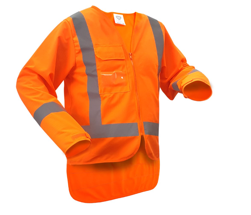 L/S hi vis vest H back