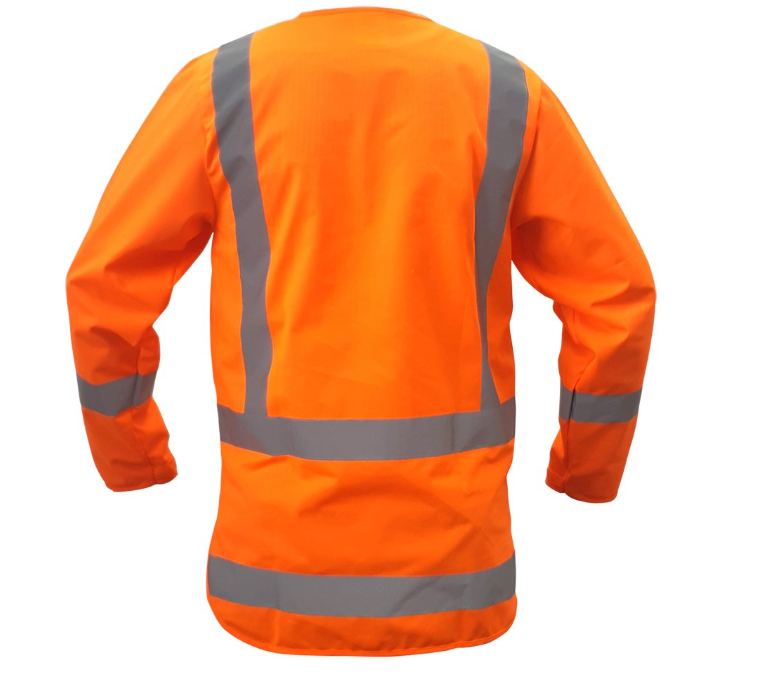 Long sleeve hi vis vest H back