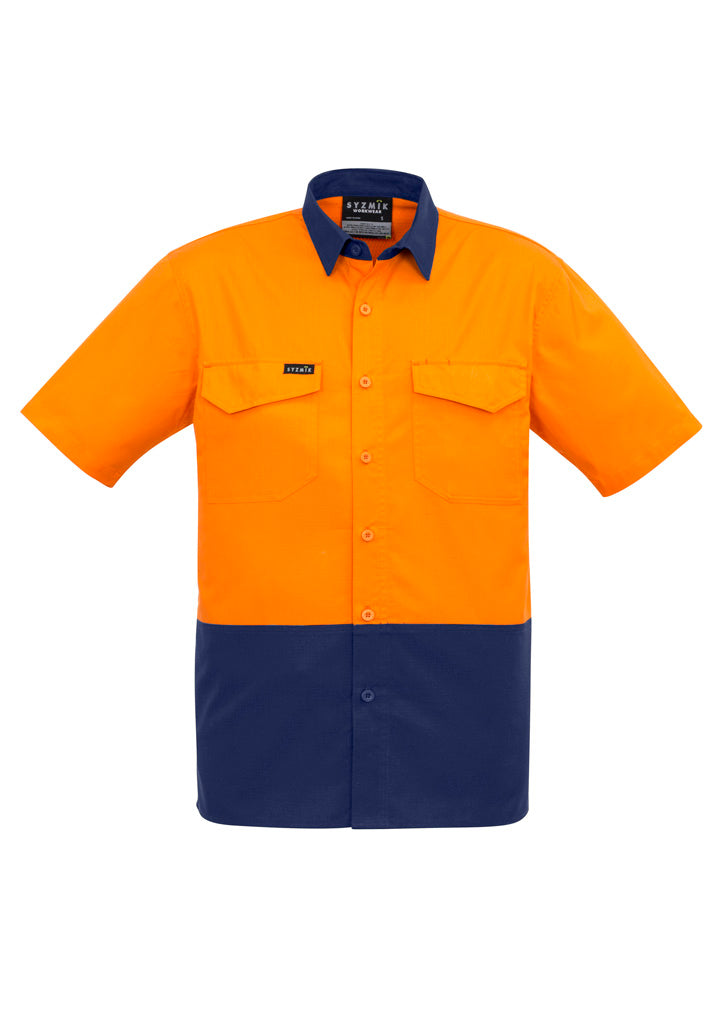 Syzmik | Mens Rugged Cooling Hi Vis Short Sleeve Shirt | ZW815
