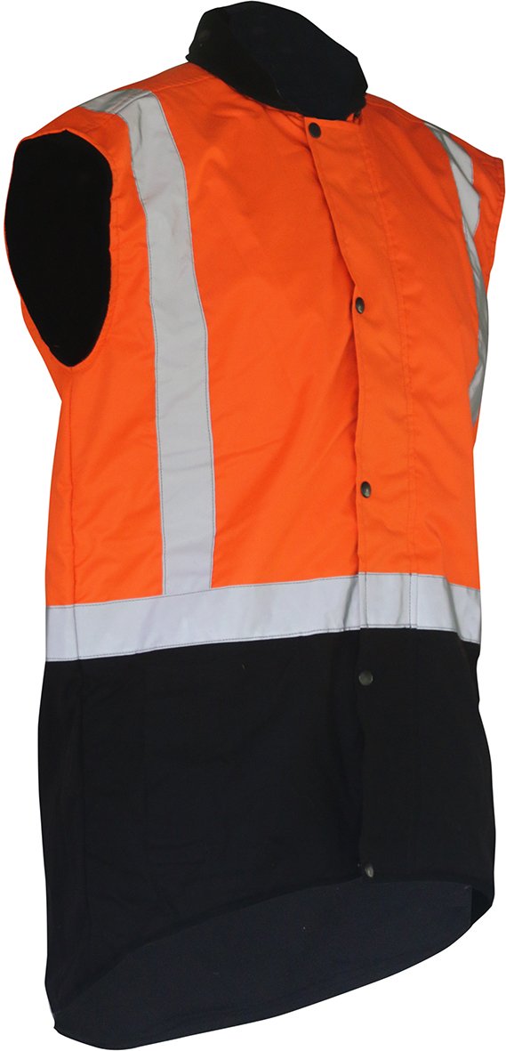 Oilskin D/N Sleeveless Vest Orange