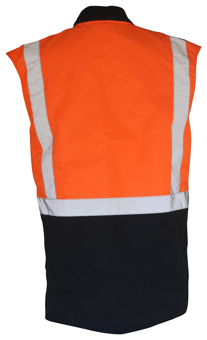 Oilskin vest back