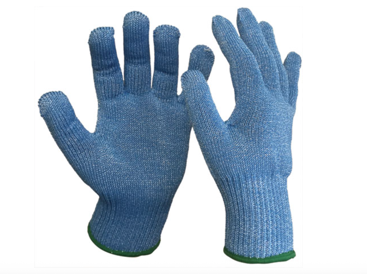 Blade Cut 5 White & Blue Food Glove BLC5FPW