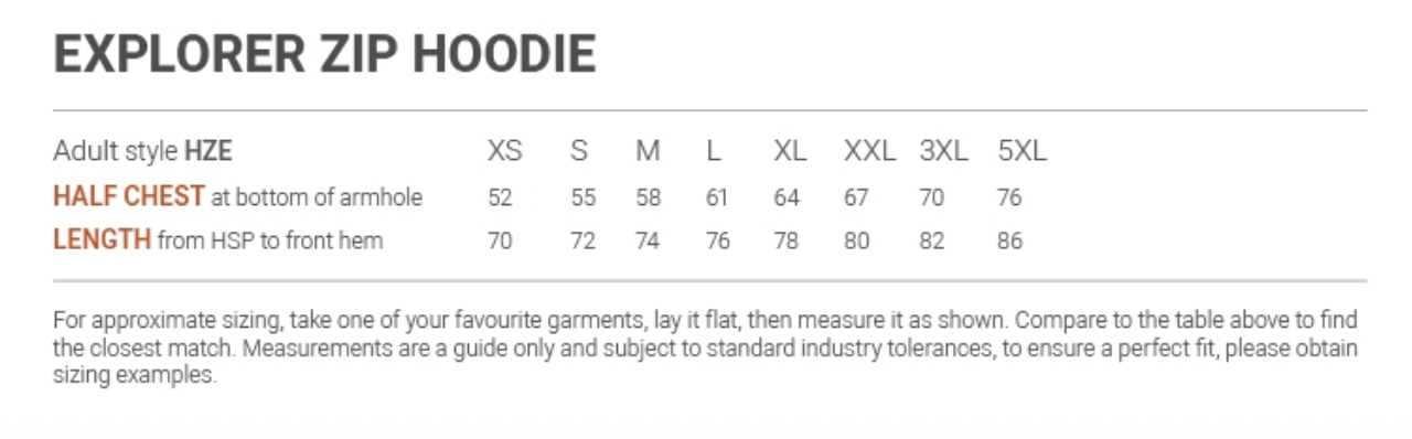 Cloke Explorer Zip Hoodie Style HZE (Heavyweight)