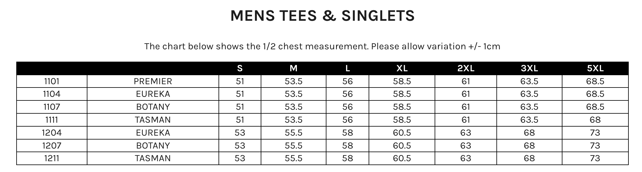 Aussie Pacific | Tasman Mens Singlets | 1111