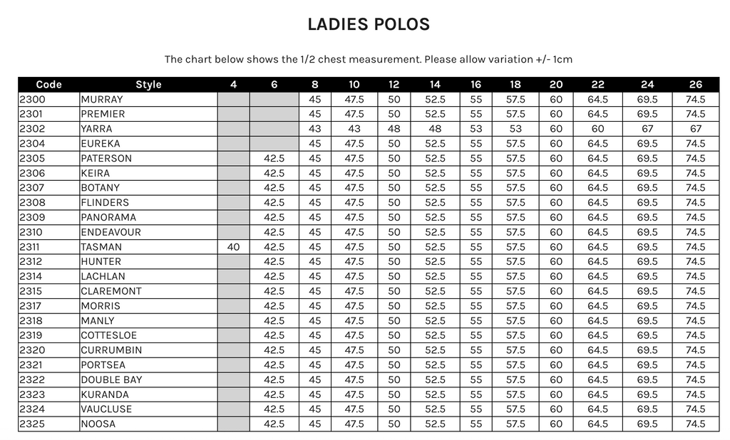 Aussie Pacific | Eureka Lady Polo | 2304