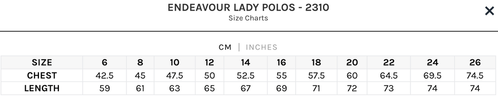 Aussie Pacific | Endeavour Lady Polos | 2310