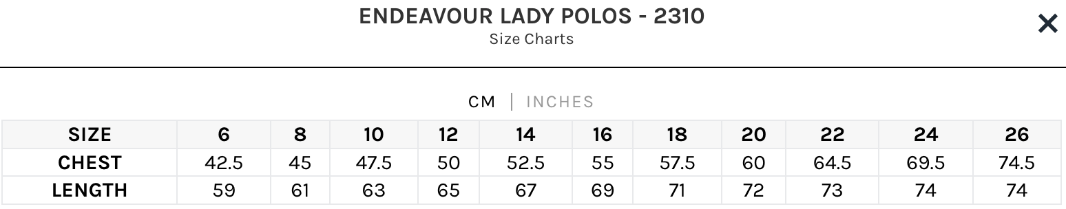 Aussie Pacific | Endeavour Lady Polos | 2310