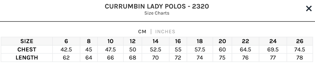 Aussie Pacific | Currumbin Lady Polos | 2320