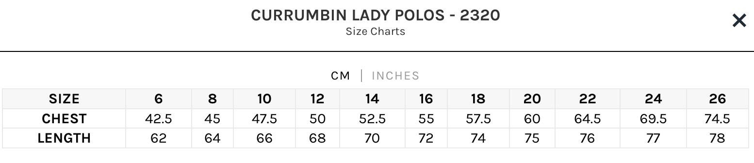 Aussie Pacific | Currumbin Lady Polos | 2320