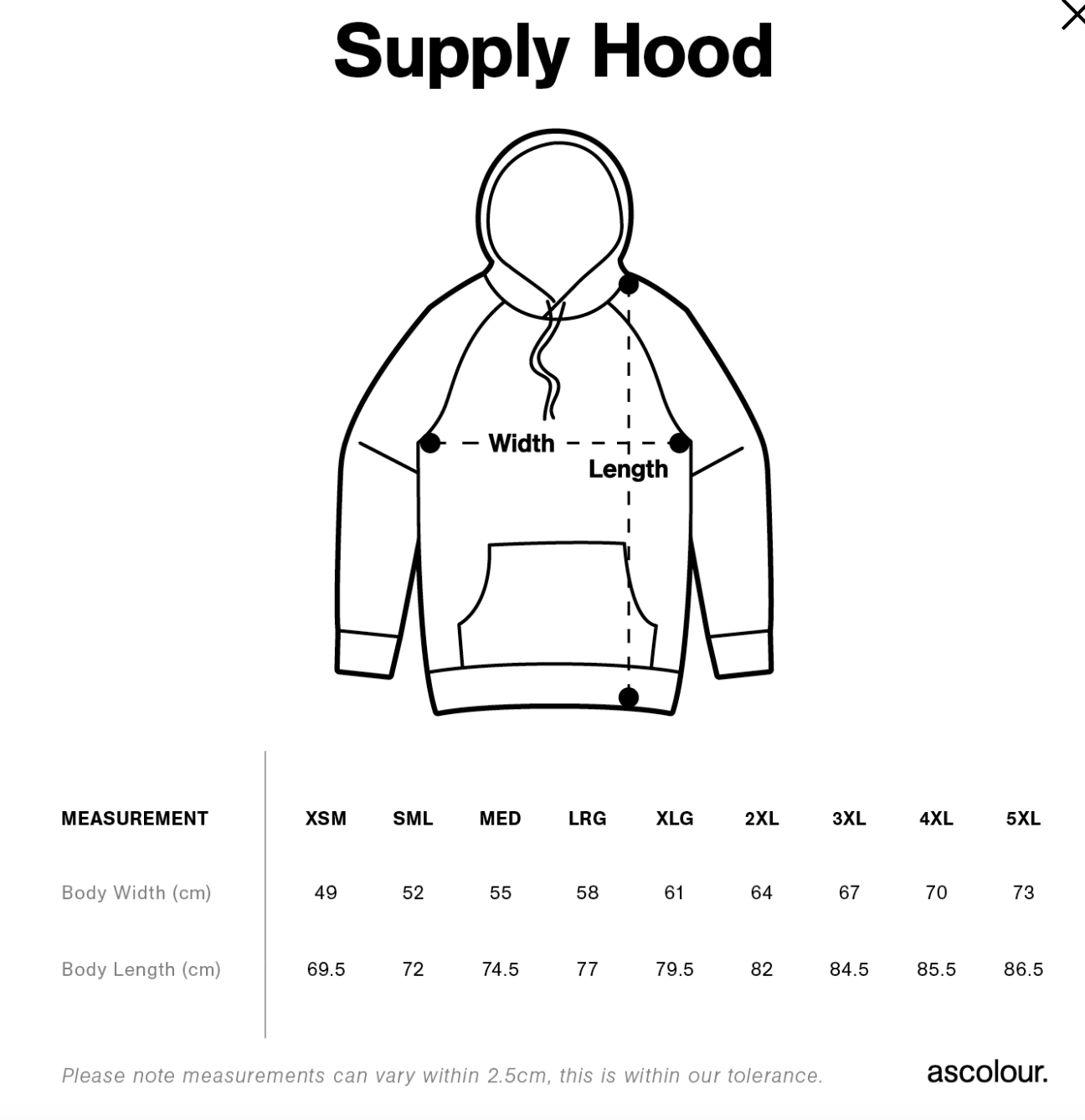 AS Colour | Supply Hood | 5101