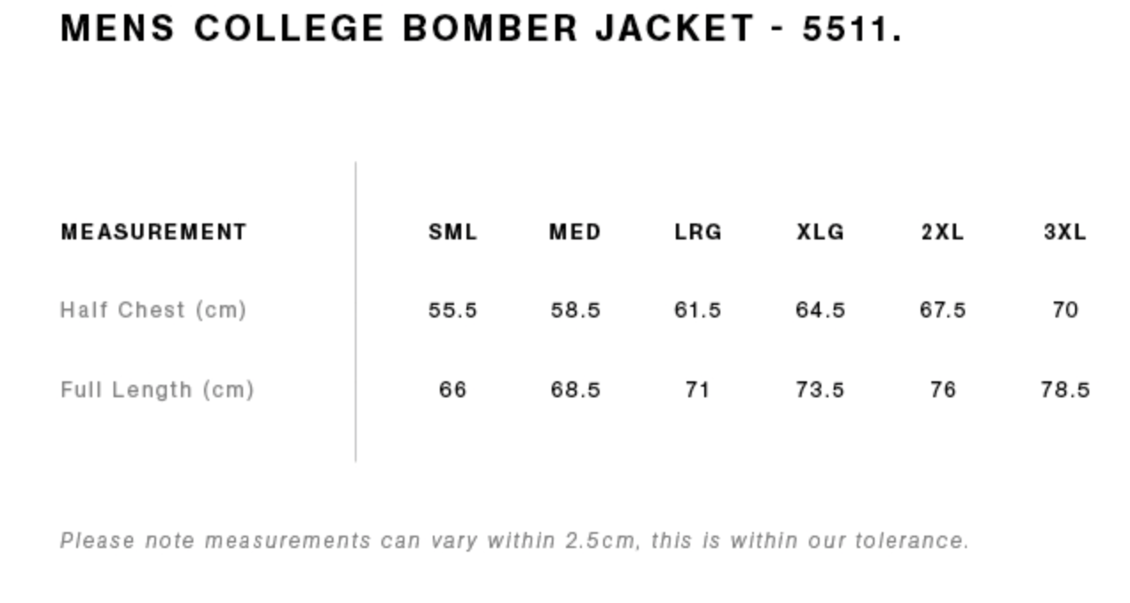 AS Colour | College Bomber Jacket | 5511