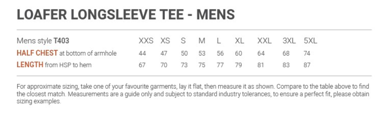 Cloke | Loafer Long Sleeve Tee - Mens Style | T403 (Heavyweight)
