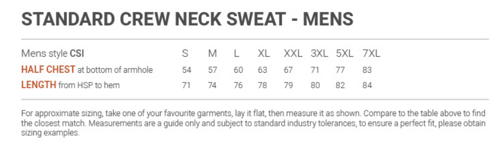 Cloke | Standard Crew Neck Sweat Style | CSI