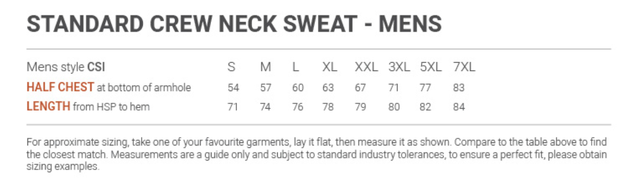 Cloke | Standard Crew Neck Sweat Style | CSI