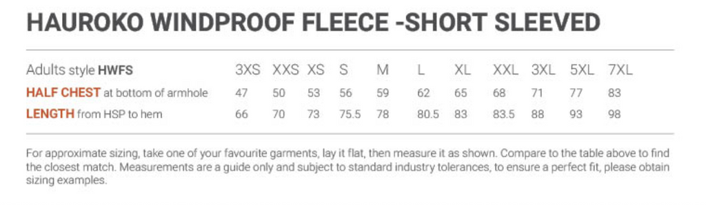 Cloke | Short Sleeved - Hauroko Windproof Fleece Style | HWFS