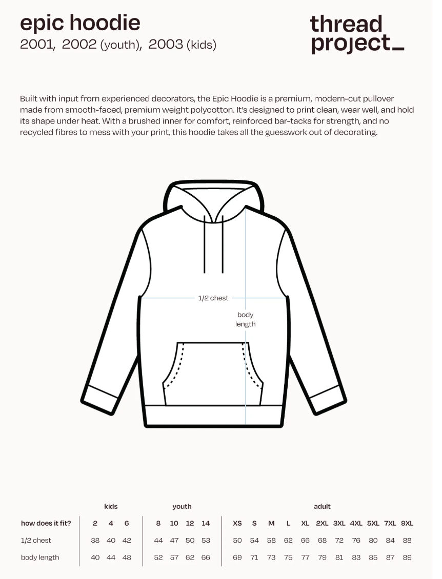 Thread Project | Epic Hoodie - Black 2001