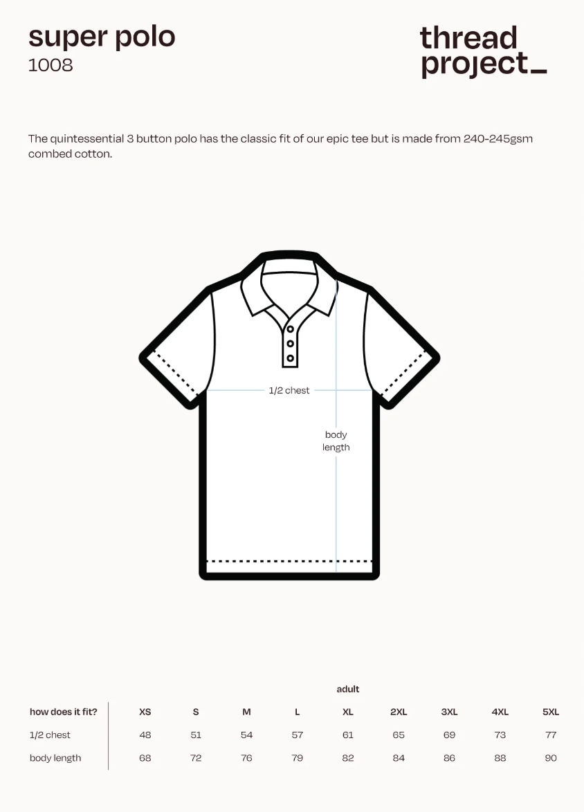 Thread Project | Super Polo - Black 1008