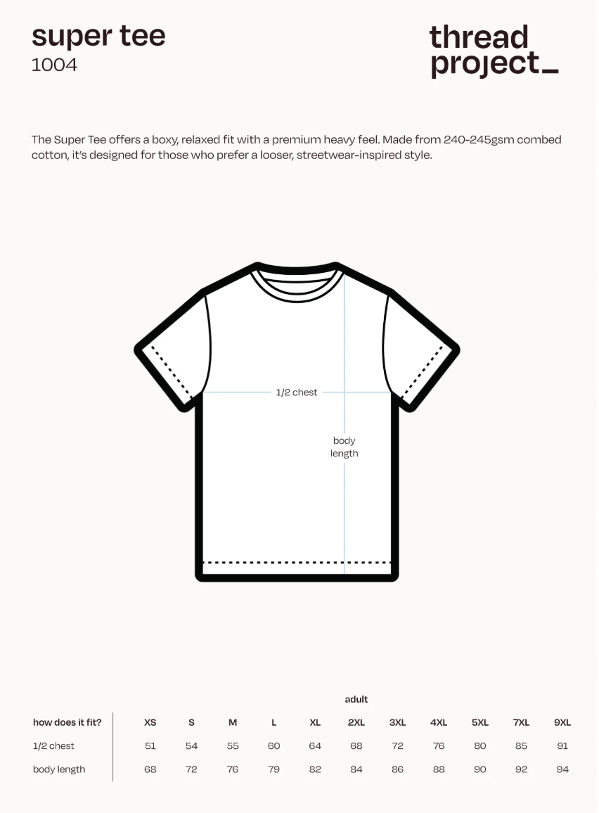 Thread Project | Super Tee - Black 1004