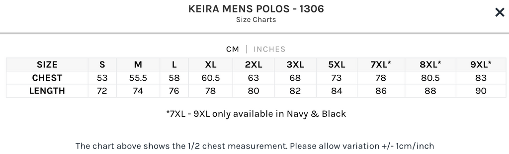 Aussie Pacific | Keira Mens Polos | 1306