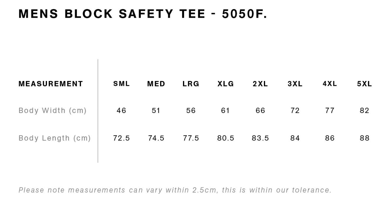 AS Colour| Block Safety Tee | 5050F