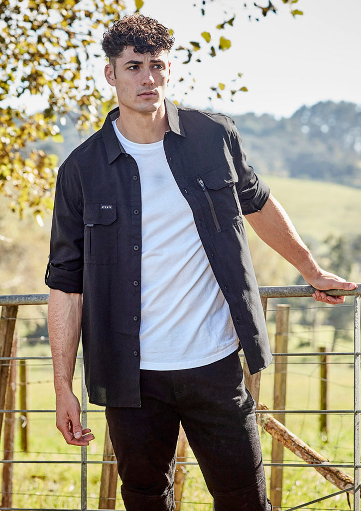Syzmik | Mens Outdoor Long Sleeve Shirt | ZW460