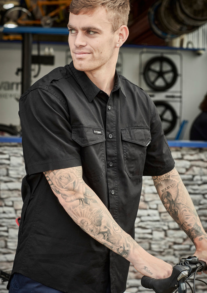 Syzmik | Mens Rugged Cooling Short Sleeve Shirt | ZW405