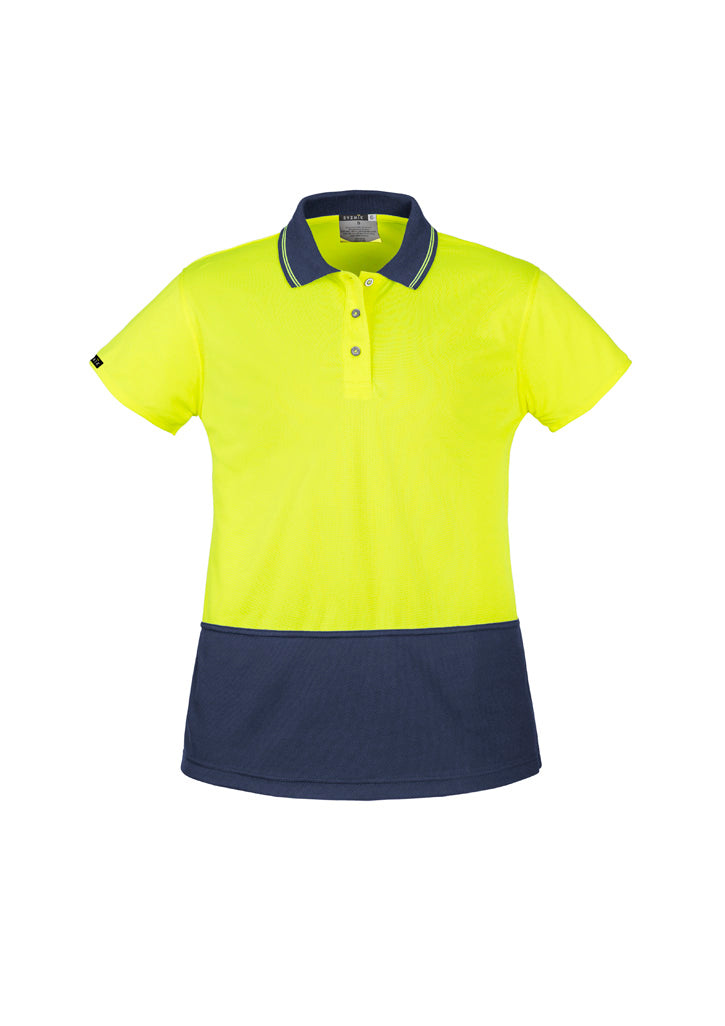 Syzmik Womens Hi Vis Basic Short Sleeve Polo yellow
