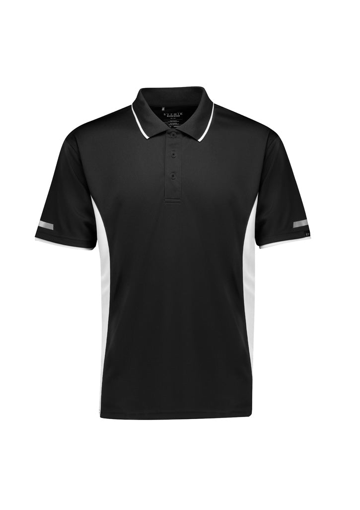Syzmik Workwear Mens Striker Short Sleeve Polo black