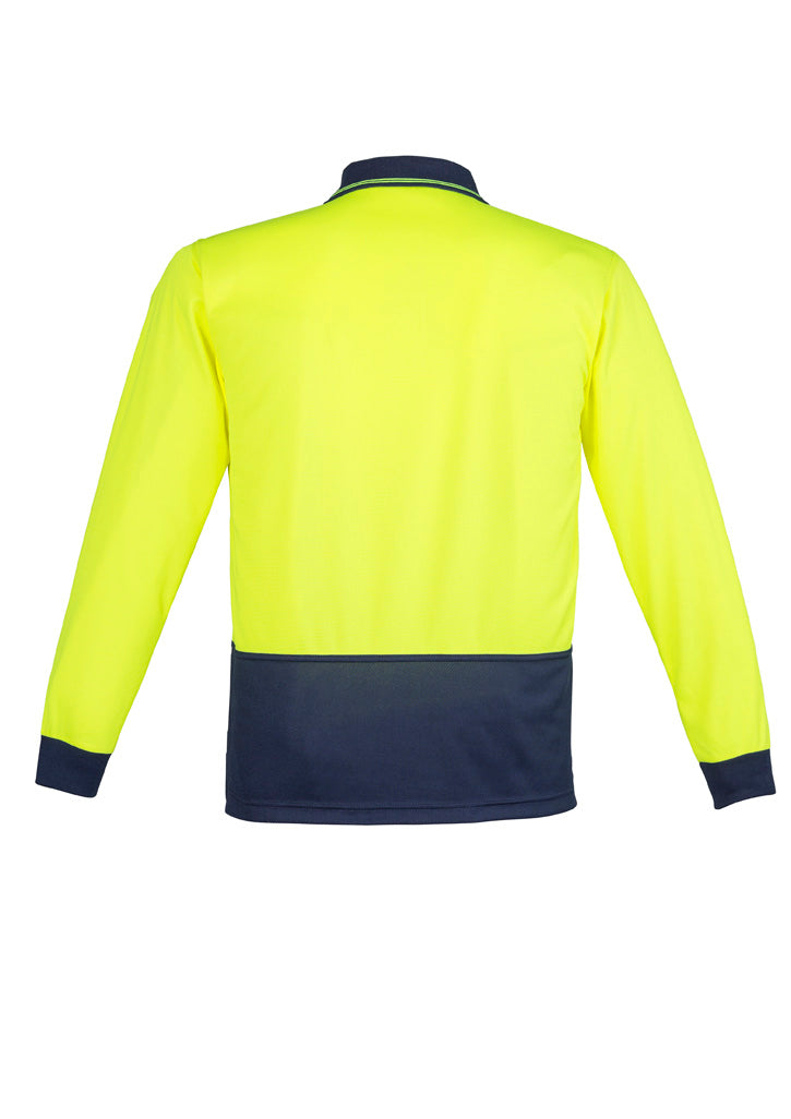 Syzmik Workwear Unisex Hi Vis Basic Long Sleeve Polo